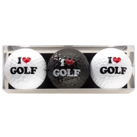 Tres bolas - motivo I Love Golf