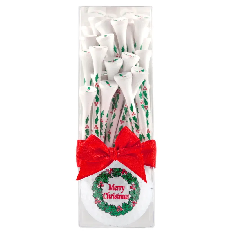 Pelota de golf "Merry Christmas" con Tees